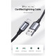 Дата кабеля USB 2.0 AM to Lightning 2.0m US199 2.4A Black Ugreen (60158)