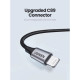 Дата кабеля USB 2.0 AM to Lightning 2.0m US199 2.4A Black Ugreen (60158)
