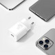 Зарядний пристрій Baseus Super Si 1C 20W With Simple Wisdom Data Cable Type-C\/iP White (TZCCSUP-B02)