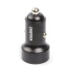 Зарядний пристрій Choetech car 2хUSB-C 40W PD black (С0054-BK)