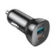 Зарядний пристрій Choetech car USB-A\/USB-C 20W QC3.0\/PD black (TC0005-BK)
