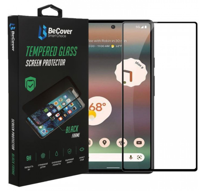 Скло захисне BeCover Google Pixel 6A Black (708757) Скло захисне BeCover Google Pixel 6A Black (708757)