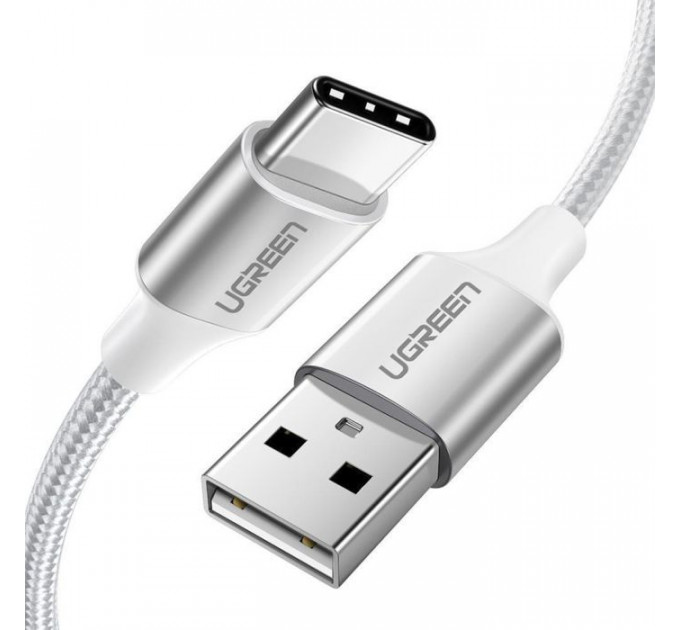 Дата кабель USB 2.0 AM to USB-C 1.5m 3.0A 18W US288 White Ugreen (60132) Дата кабель USB 2.0 AM to USB-C 1.5m 3.0A 18W US288 White Ugreen (60132)