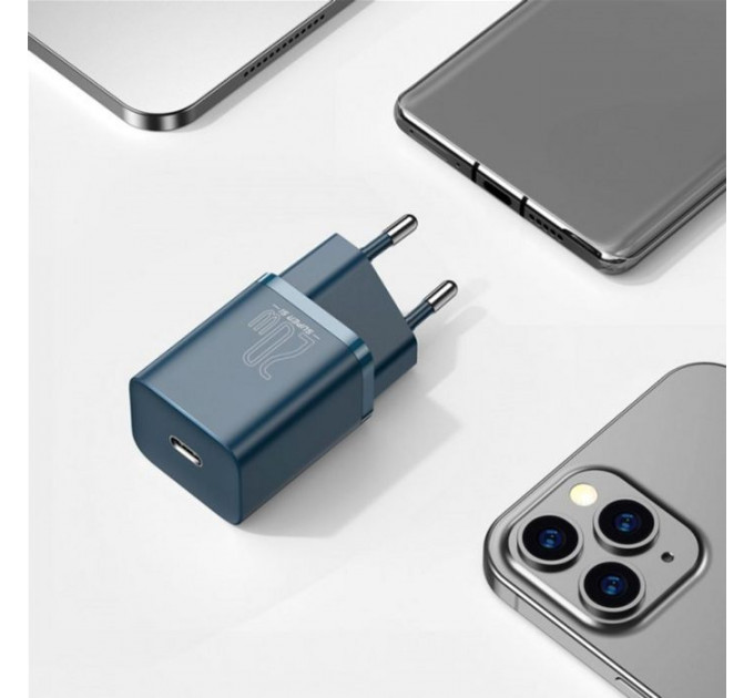Зарядний пристрій Baseus Super Si Quick Charger 1C Blue (CCSUP-B03)