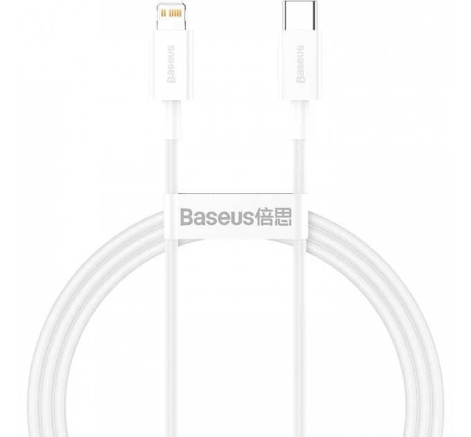 Дата кабель USB-C to Lightning 1.0m 20W Superior Series White Baseus (CATLYS-A02)