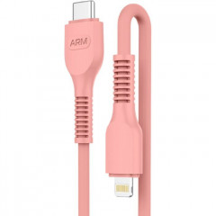 Дата кабель USB-C to Lightning 1.0m AR88 3A Peach Armorstandart (ARM65289)