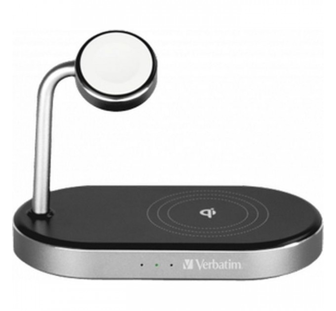 Зарядний пристрій Verbatim 3in1 Apple Watch and iPhone Charging Stand (49556)