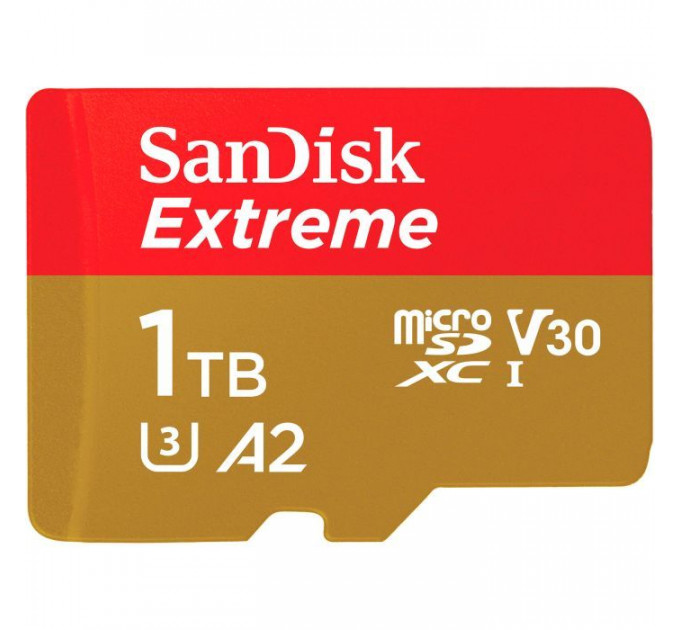 Карта пам/'яті SanDisk 1TB microSD class 10 UHS-I U3 V30 Extreme (SDSQXAV-1T00-GN6MA)