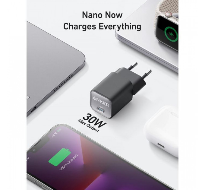 Зарядний пристрій Anker PowerPort 511 Nano III - 30W USB-C White (A2147G21)