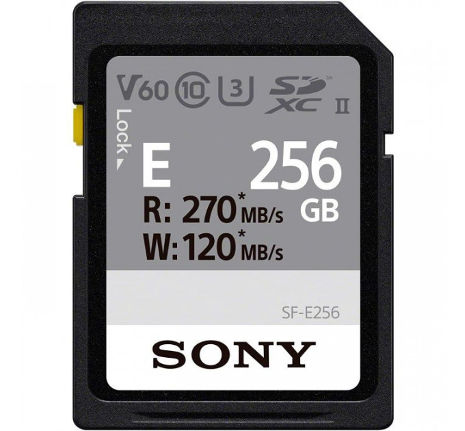 Карта памяти Sony 256GB SDXC class 10 UHS-II U3 V60 (SFE256.ET4)