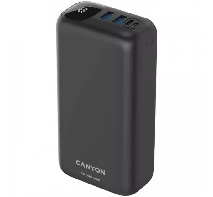 Батарея універсальна Canyon PB-301 30000mAh PD\/20W, QC\/3.0 (CNE-CPB301B)