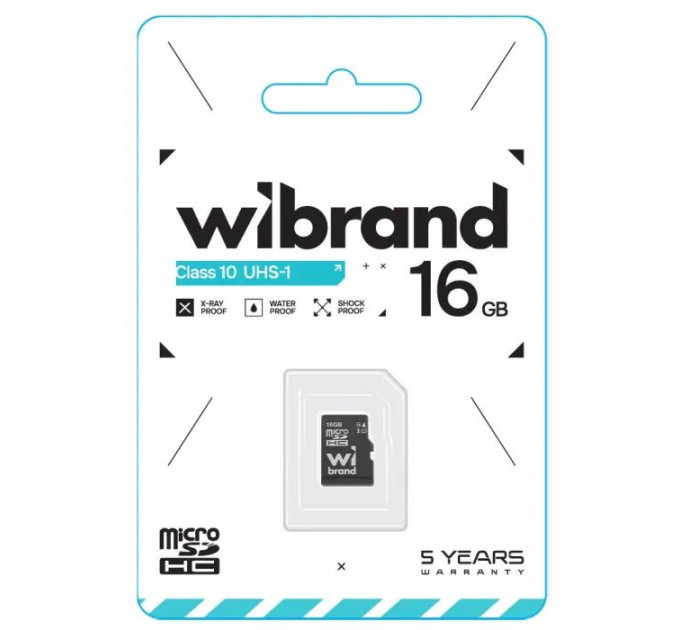 Карта пам/'яті Wibrand 16GB microSD class 10 UHS-I (WICDHU1\/16GB)