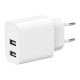 Зарядний пристрій Gembird 2 USB-A 5V\/2.4A (12W) white (TA-UC-2A12-01)