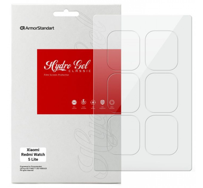 Плівка захисна Armorstandart Xiaomi Redmi Watch 5 Lite 6 шт. (ARM81455)