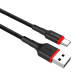 Дата кабеля USB 2.0 AM to USB-C 1.0m 2.4А black ColorWay (CW-CBUC064-BK)