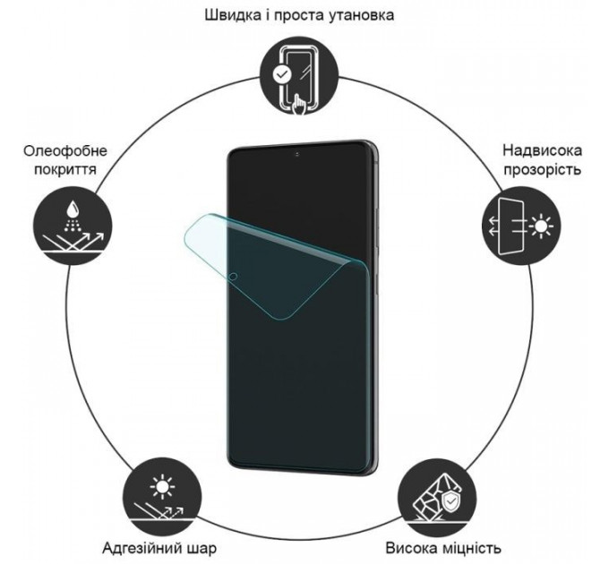 Плівка захисна Drobak Hydrogel Samsung Galaxy S24 FE (383804)