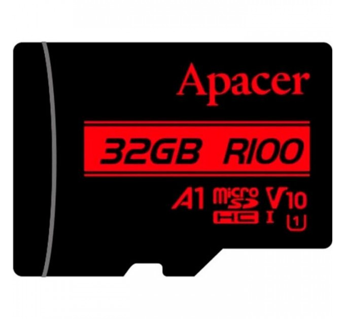 Карта пам/'яті Apacer 32GB microSD class 10 UHS-I V10 A1 (AP32GMCSH10UB-RA) Карта пам/'яті Apacer 32GB microSD class 10 UHS-I V10 A1 (AP32GMCSH10UB-RA)
