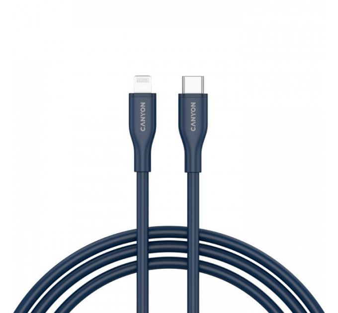 Дата кабеля USB-C to Lightning 1.0m CLNM60 C-L 60W MFI Silicon Blue Canyon (CNS-CLNM60SC10DB) Дата кабеля USB-C to Lightning 1.0m CLNM60 C-L 60W MFI Silicon Blue Canyon (CNS-CLNM60SC10DB)