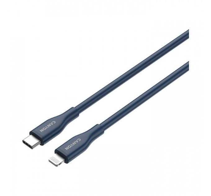 Дата кабеля USB-C to Lightning 1.0m CLNM60 C-L 60W MFI Silicon Blue Canyon (CNS-CLNM60SC10DB)