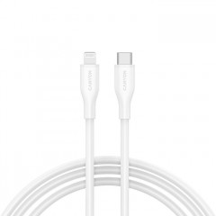 Дата кабель USB-C to Lightning 1.0m CLNM60 C-L 60W MFI Silicon White Canyon (CNS-CLNM60SC10W)