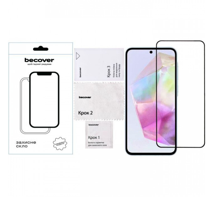 Скло захисне BeCover Samsung Galaxy A36 SM-A366 Black (712886)