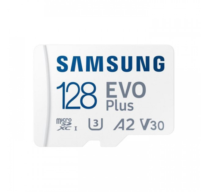 Карта пам/'яті Samsung 128GB microSD class 10 UHS-I U3 V30 A2 EVO Plus (MB-MC128SA\/EU) Карта пам/'яті Samsung 128GB microSD class 10 UHS-I U3 V30 A2 EVO Plus (MB-MC128SA\/EU)