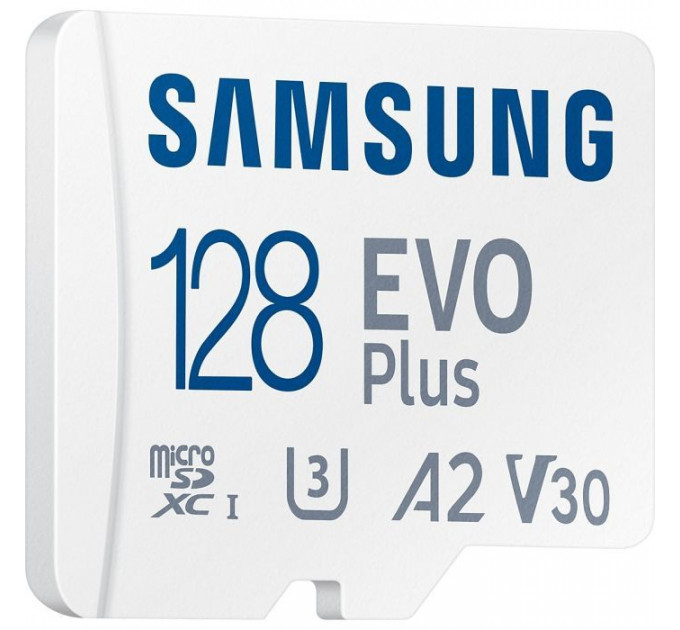 Карта пам/'яті Samsung 128GB microSD class 10 UHS-I U3 V30 A2 EVO Plus (MB-MC128SA\/EU)
