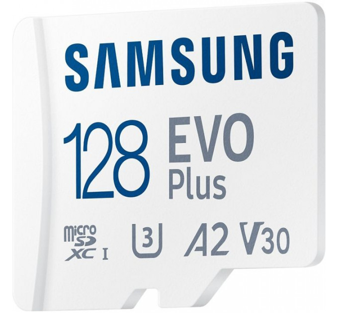 Карта пам/'яті Samsung 128GB microSD class 10 UHS-I U3 V30 A2 EVO Plus (MB-MC128SA\/EU)