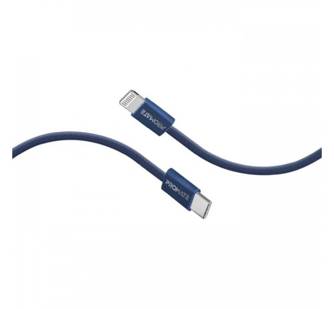 Дата кабель USB-C to Lightning 1.2m Promate (ecoline-ci120.navy)