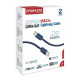 Дата кабель USB-C to Lightning 1.2m Promate (ecoline-ci120.navy)