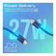 Дата кабель USB-C to Lightning 1.2m Promate (ecoline-ci120.navy)