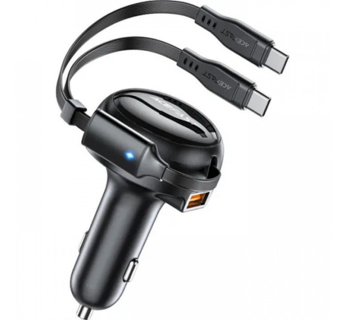 Зарядний пристрій Acefast 3xUSB 53W (2xUSB-C+USB-A) + cable USB-C 2in1 B13 (6974316282921)