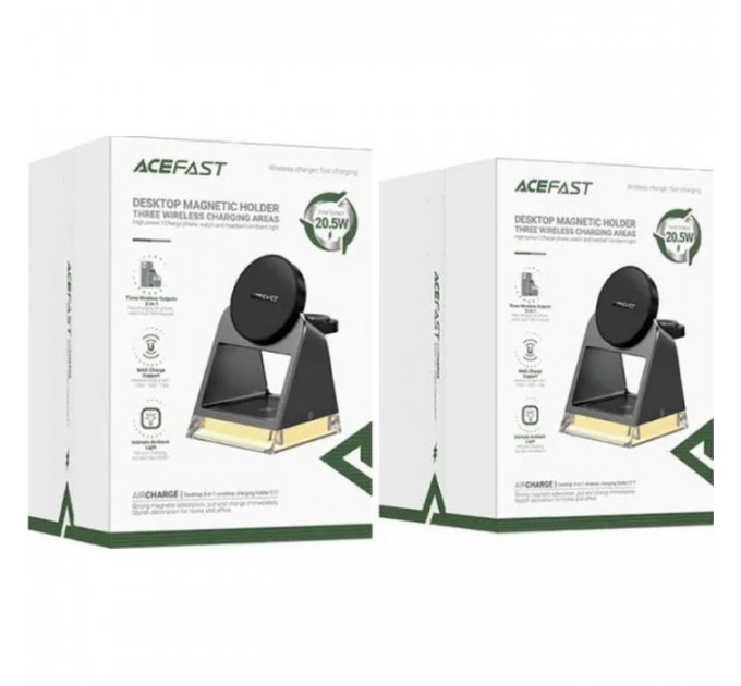 Зарядний пристрій Acefast Wireless QI 3in1 15W E17 (6974316282815)