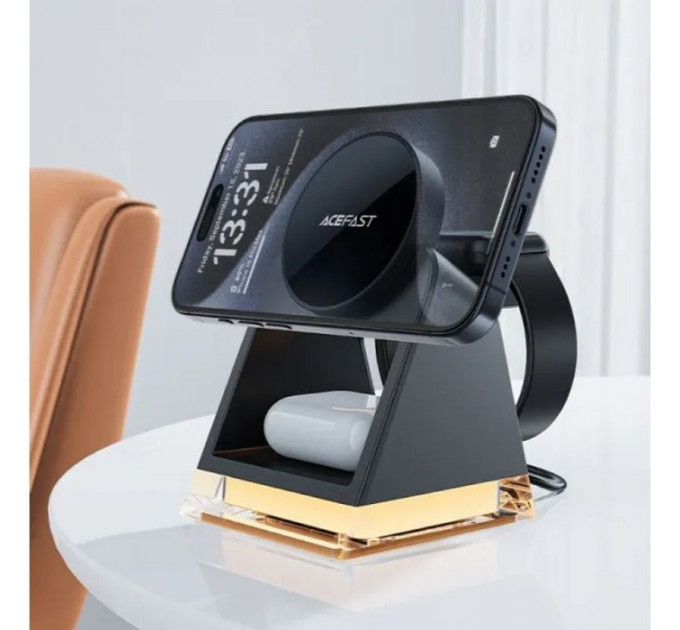Зарядний пристрій Acefast Wireless QI 3in1 15W E17 (6974316282815)