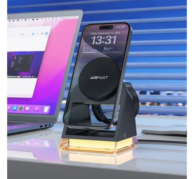 Зарядний пристрій Acefast Wireless QI 3in1 15W E17 (6974316282815)