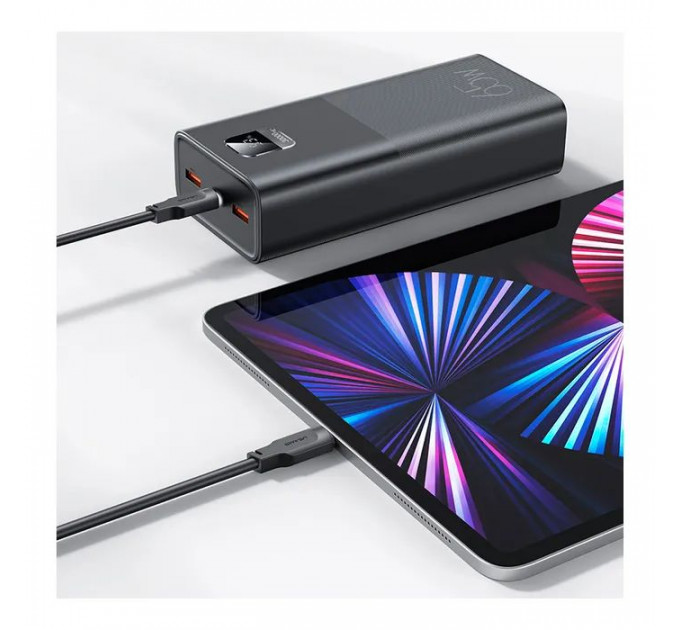 Батарея универсальная Usams PB68 30000mAh PD\/3.0\/65W, QC\/3.0, Black (ATXLOGTC01)