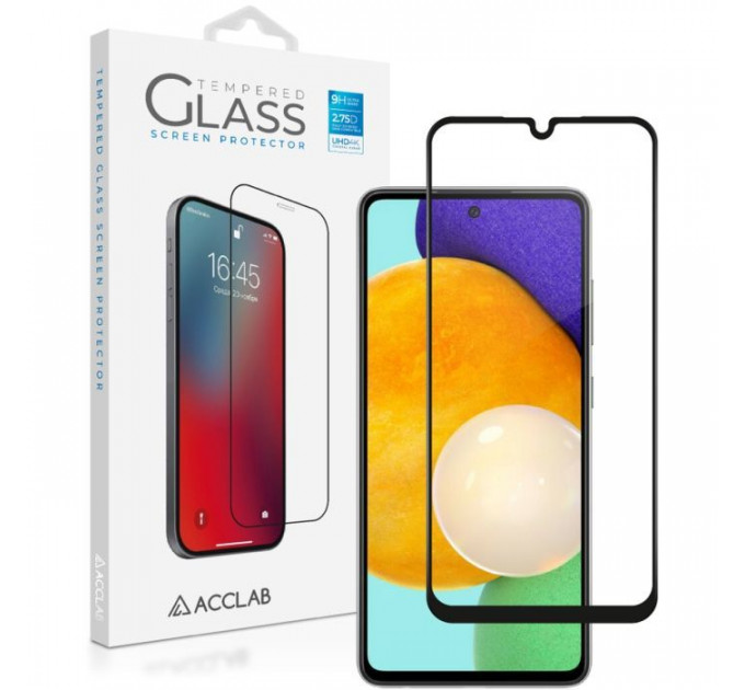 Скло захисне ACCLAB Full Glue Samsung A25 5G Black (1283126573965)