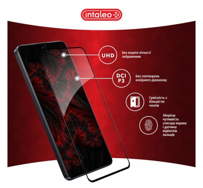Скло захисне Intaleo Full Glue Xiaomi Poco X6 Pro Black (1283126588723)