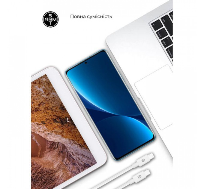 Зарядний пристрій Armorstandart AR-TA800W USB-C 25W White + cable USB-C to USB-C (ARM63804)