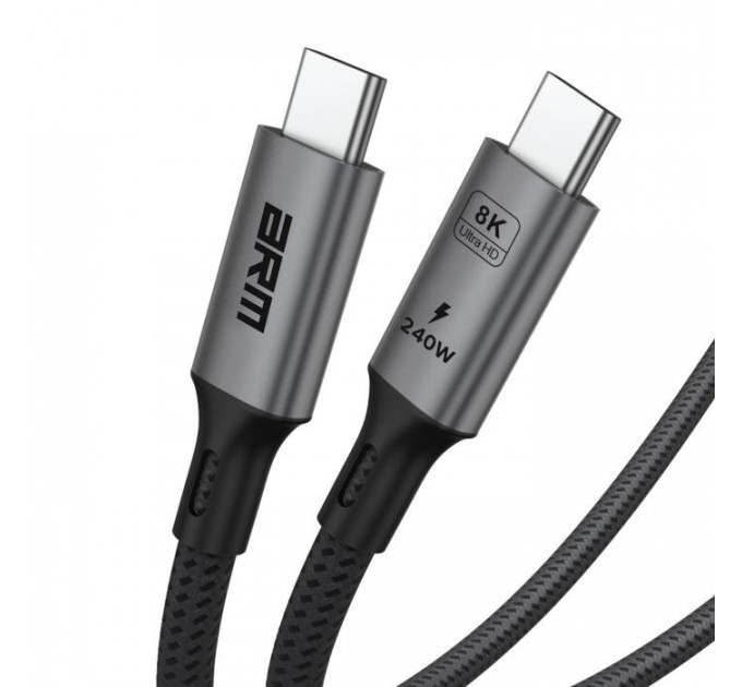 Дата кабель USB-C to USB-C 1.0m USB4 40Gbps 240W 8K60Hz black Armorstandart (ARM81921)
