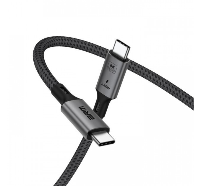 Дата кабель USB-C to USB-C 1.0m USB4 40Gbps 240W 8K60Hz black Armorstandart (ARM81921)