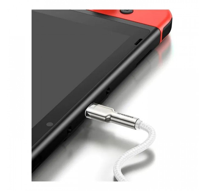 Дата кабель USB-C to Lightning 1.0m Cafule Metal PD 20W white Baseus (CATLJK-A02)