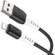 Дата кабель USB 2.0 AM to Lightning 1.0m 2.4A silicone X82 black HOCO (6931474768537)