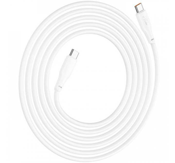 Дата кабель USB-C to USB-C 1.0m 100W TPE X93 white HOCO (6931474790712)