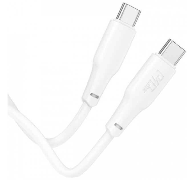 Дата кабель USB-C to USB-C 1.0m 100W TPE X93 white HOCO (6931474790712)
