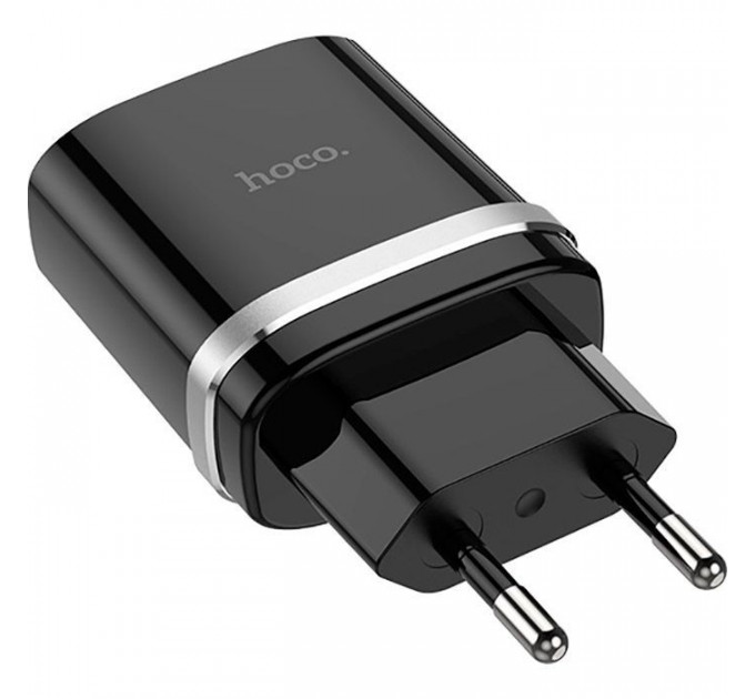 Зарядний пристрій HOCO C12Q Smart USB QC3.0 18W Black (6931474716255)