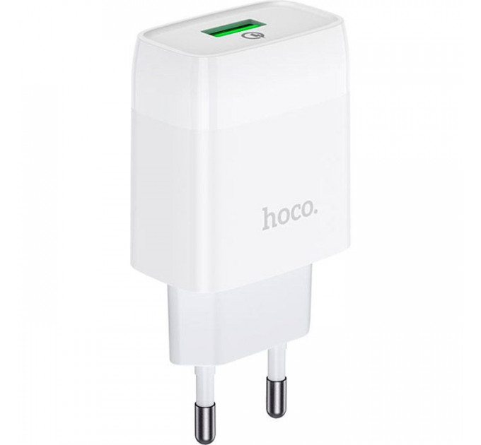 Зарядний пристрій HOCO C72Q Glorious USB QC3.0 18W White (6931474732514)