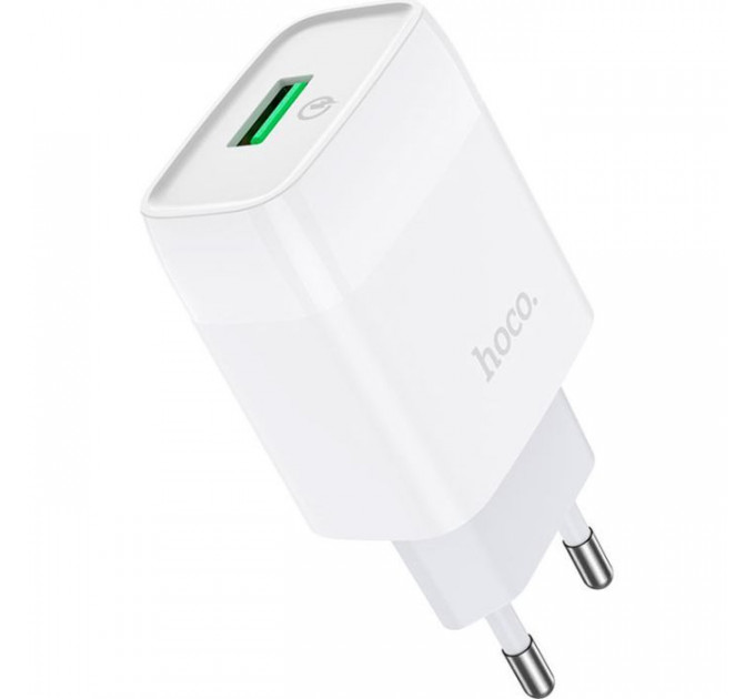 Зарядний пристрій HOCO C72Q Glorious USB QC3.0 18W White (6931474732514)