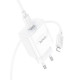 Зарядное устройство HOCO C76A Pro Majestic USB-C PD30W + cable USB-C to Lightning White (6942007616317)