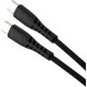 Дата кабеля USB-C to USB-C 2.0m 240W Chip Silicon Black Vinga (VCDCCC2242SB)